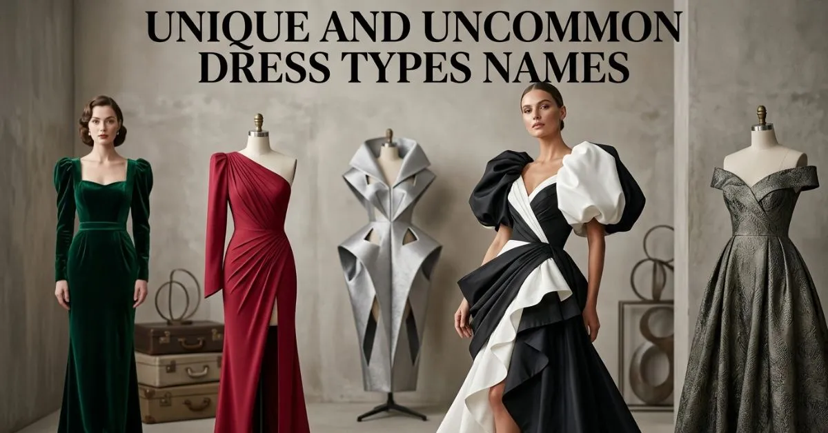 Unique and Uncommon Dress Types Names