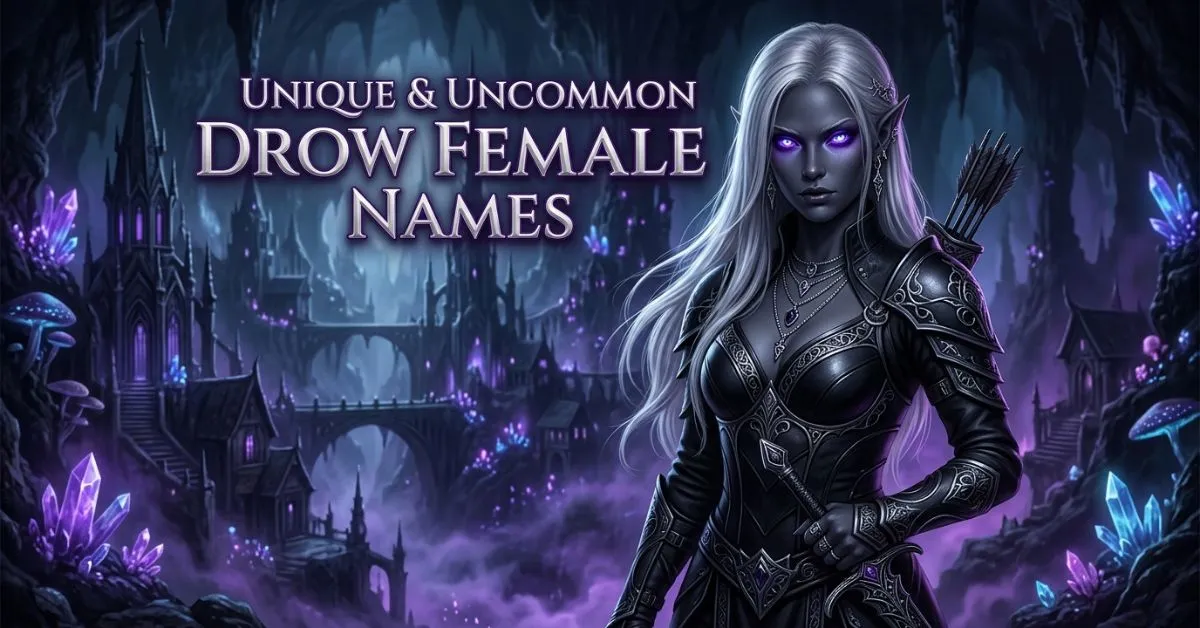 Unique & Uncommon Drow Female Names