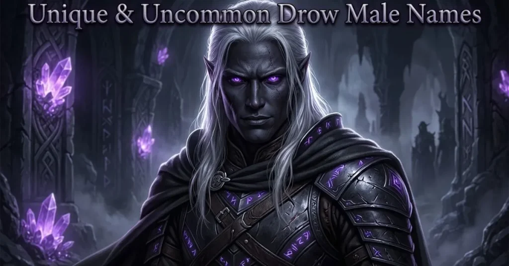 Unique & Uncommon Drow Male Names