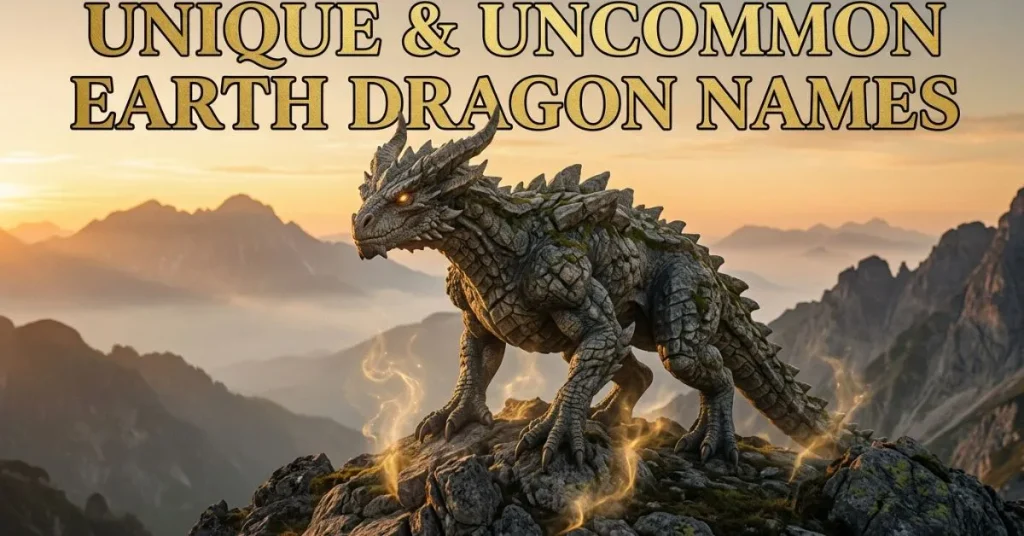 Unique & Uncommon Earth Dragon Names