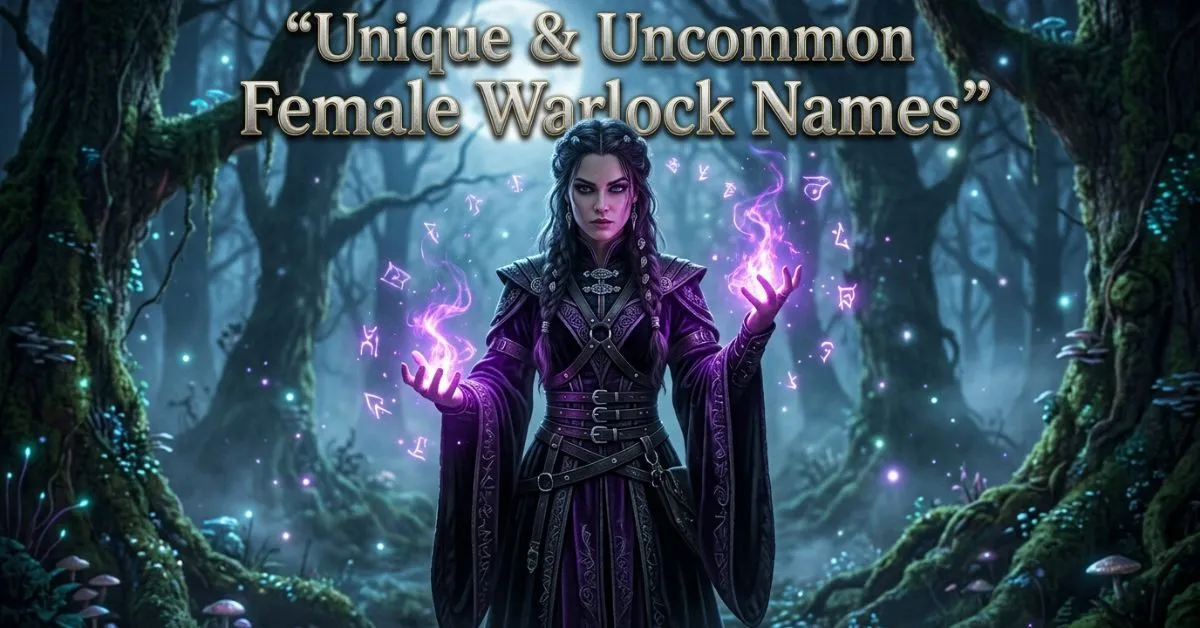 Unique & Uncommon Female Warlock Names