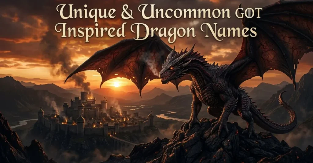 Unique & Uncommon GOT Inspired Dragon Names