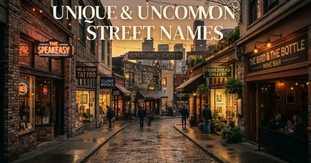 Unique & Uncommon Street Names