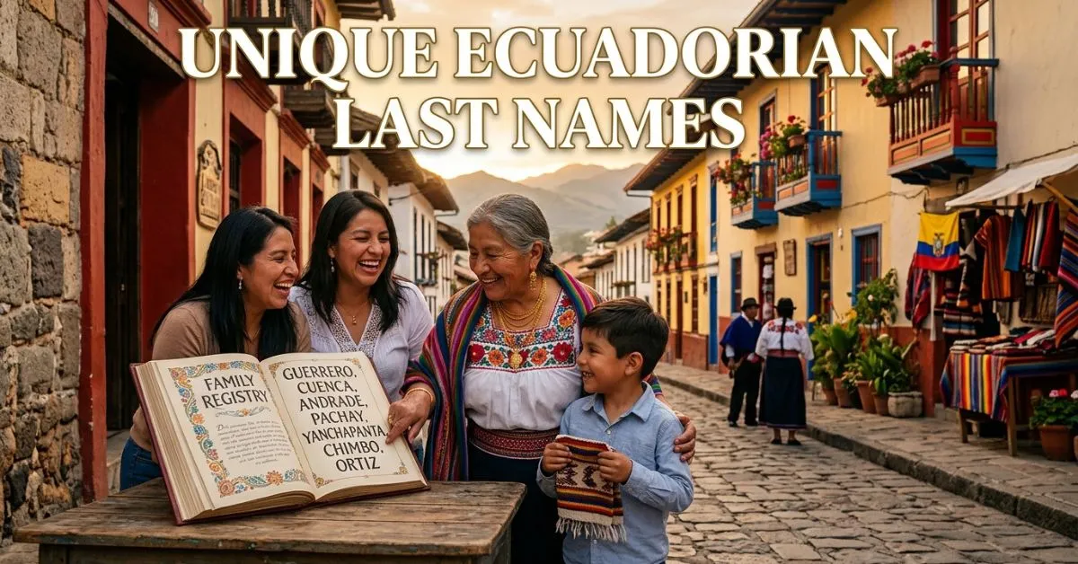 Unique Ecuadorian Last Names