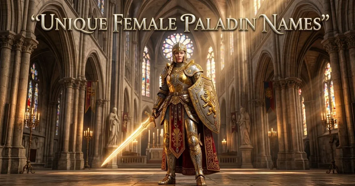 Unique Female Paladin Names