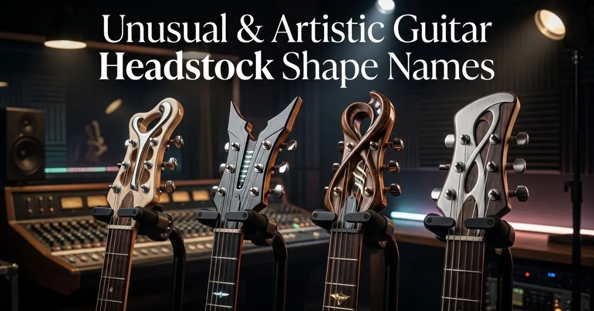 Unusual & Artistic Guitar Headstock Shape Names