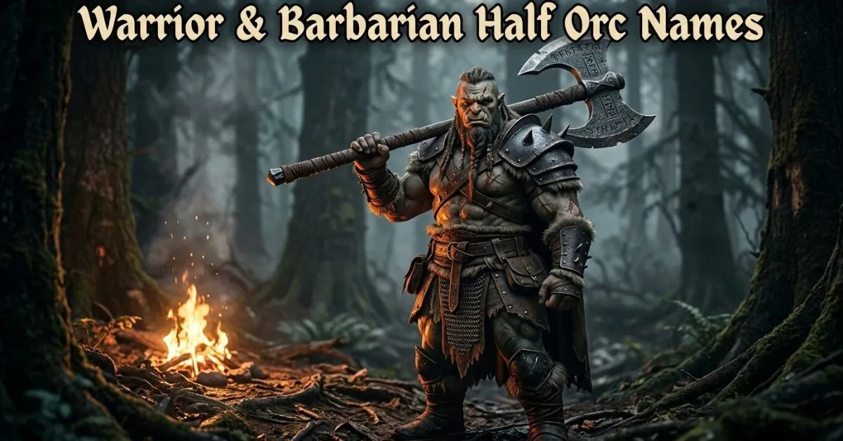 Warrior & Barbarian Half Orc Names