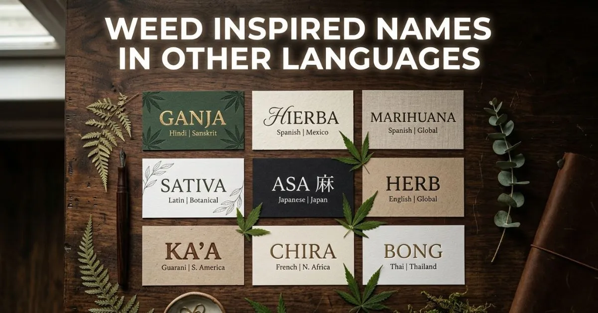 Weed Inspired Names In Other Languages