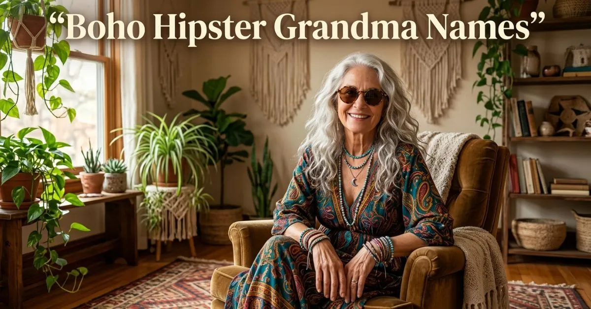 Boho Hipster Grandma Names