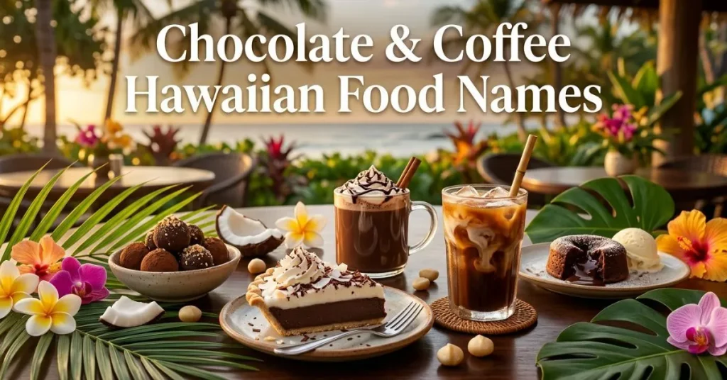 Chocolate & Coffee Hawaiian Food Names