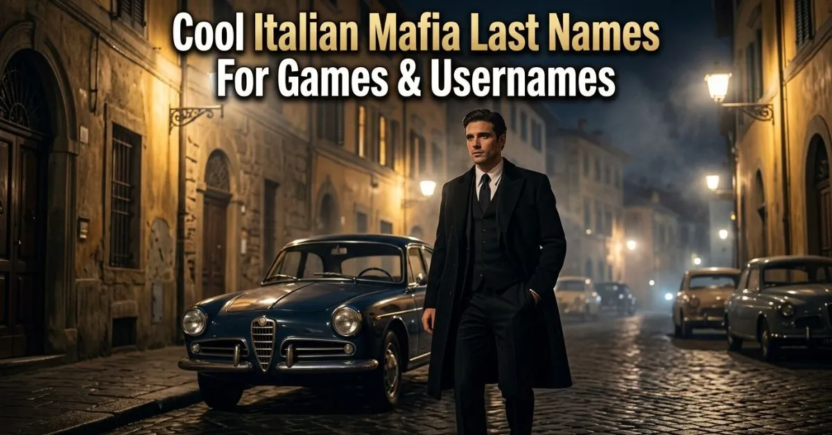 Cool Italian Mafia Last Names For Games & Usernames