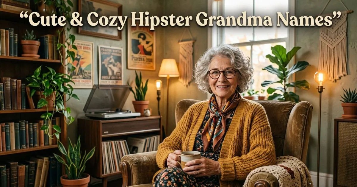 Cute & Cozy Hipster Grandma Names