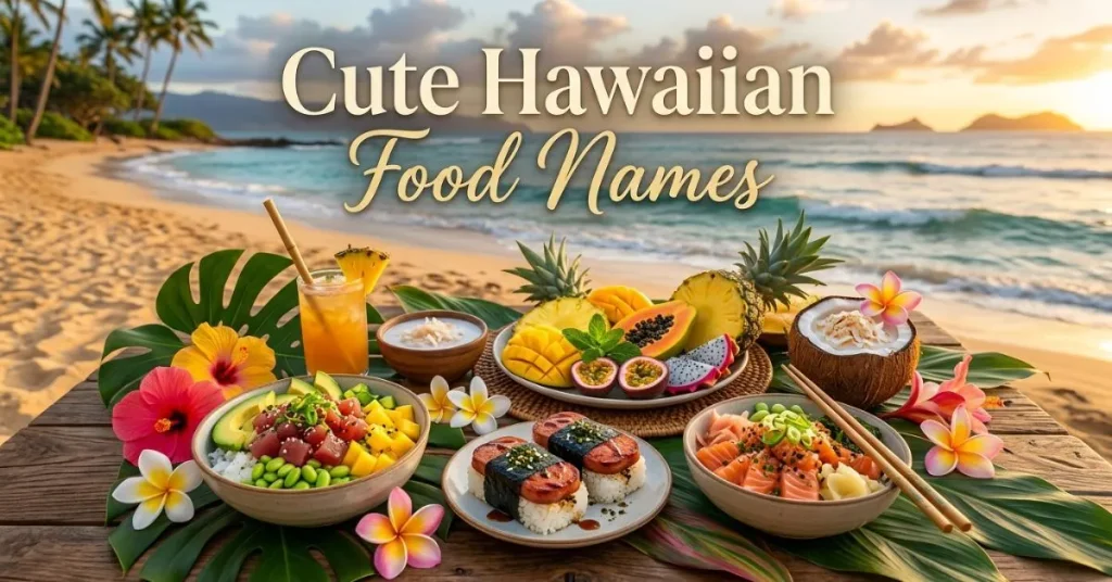 Cute Hawaiian Food Names