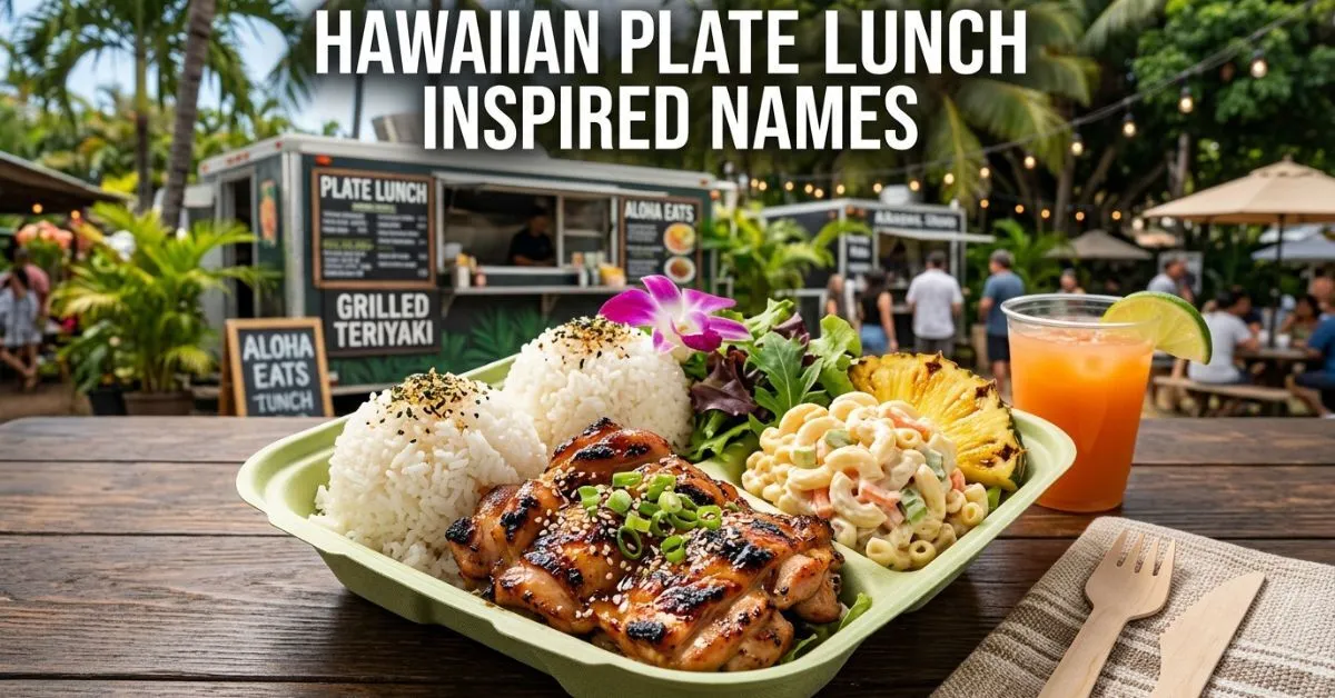 Hawaiian Plate Lunch Inspired Names