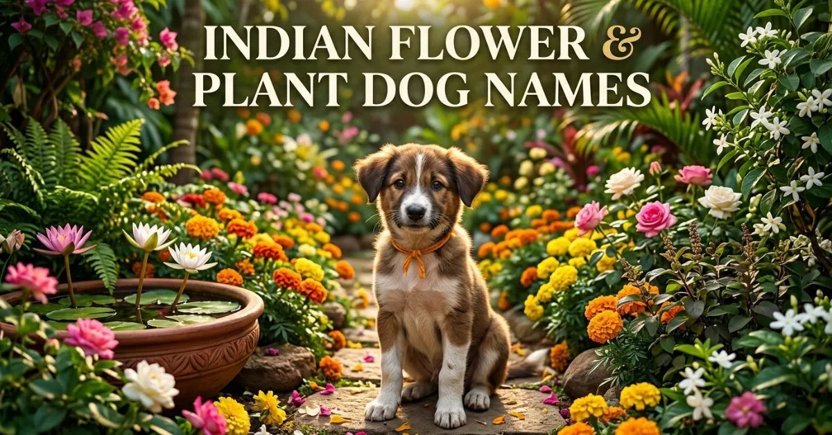 Indian Flower & Plant Dog Names