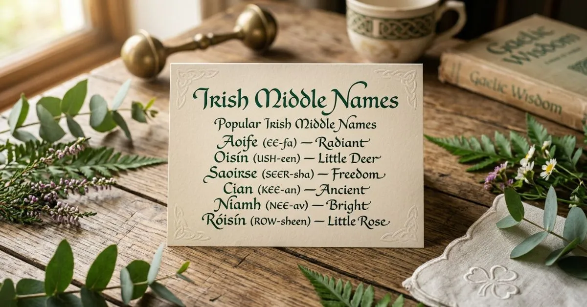 Irish Middle Names