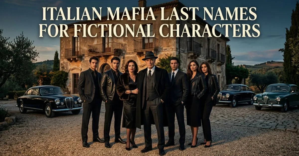 Italian Mafia Last Names For Fictional Characters