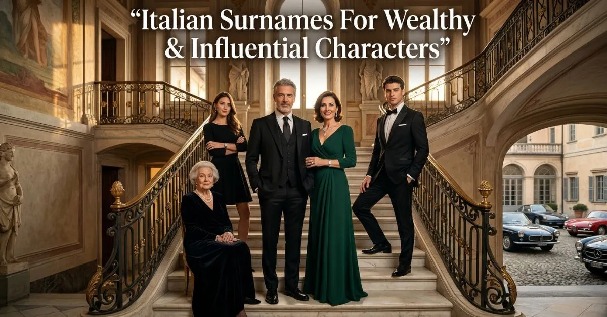Italian Surnames For Wealthy & Influential Characters