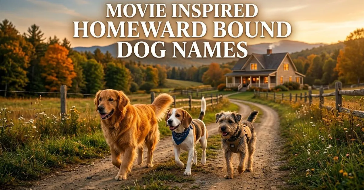 Movie Inspired Homeward Bound Dog Names