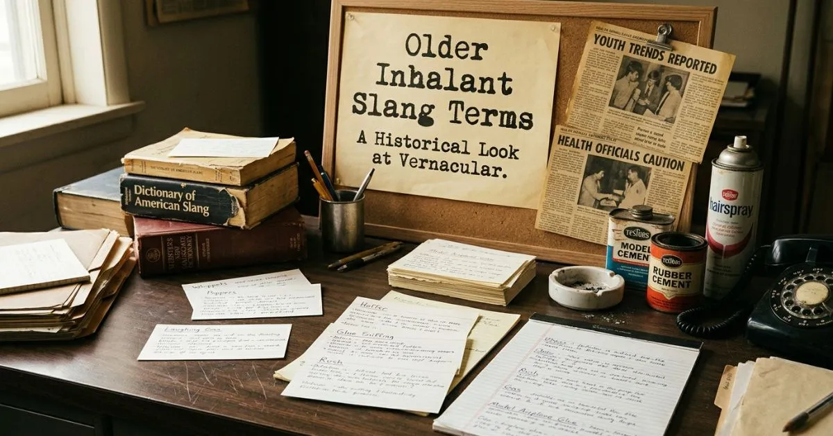 Older Inhalant Slang Terms