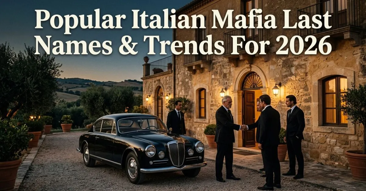 Popular Italian Mafia Last Names & Trends For 2026