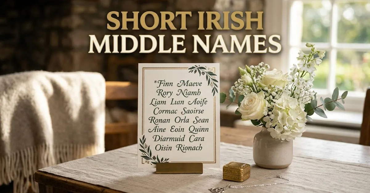Short Irish Middle Names