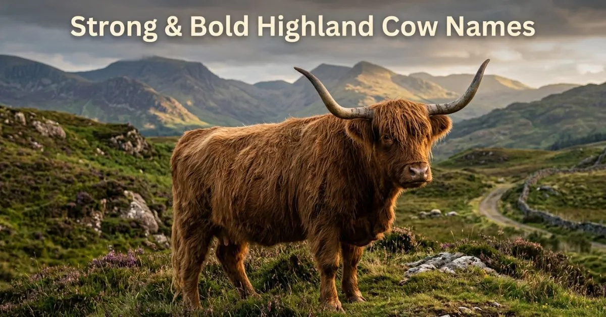 Strong & Bold Highland Cow Names