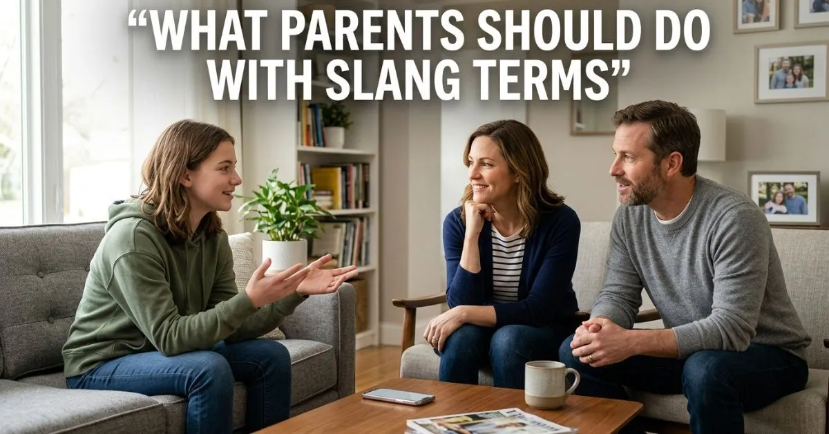 What Parents Should Do With Slang Terms